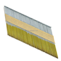 Clous de charpente en papier zingués pour cadre en bois, tête en D à 34 degrés, 3,15*50-90 mm, fabriqués en Chine