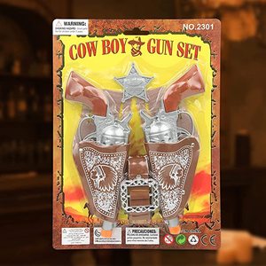 Gioco dell'ovest gioco di ruolo per bambini fucile giocattolo pistole e fondine da <span class=keywords><strong>cowboy</strong></span> stile argento doppia <span class=keywords><strong>pistola</strong></span> giocattolo da <span class=keywords><strong>cowboy</strong></span> set di pistole per bambini - Product Image 5