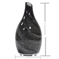 Diffuseur d'huile d'arôme manuel portable à brume ultrasonique 3D en verre pour la maison Usb Cool-mist Tabletop