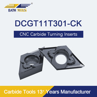 EATH TOOL Plaquettes de tournage en carbure de tungstène DCGT11T301-CK fournisseur d'outils en carbure CNC de haute qualité plaquette de coupe pour métal dur