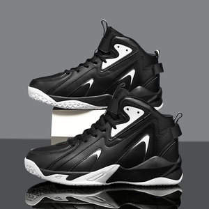 <span class=keywords><strong>Chaussures</strong></span> de sport décontractées antidérapantes à lacets <span class=keywords><strong>pour</strong></span> hommes, modèle tendance, respirantes, montantes, <span class=keywords><strong>pour</strong></span> le basketball – Vente chaude directe usine - Product Image 1