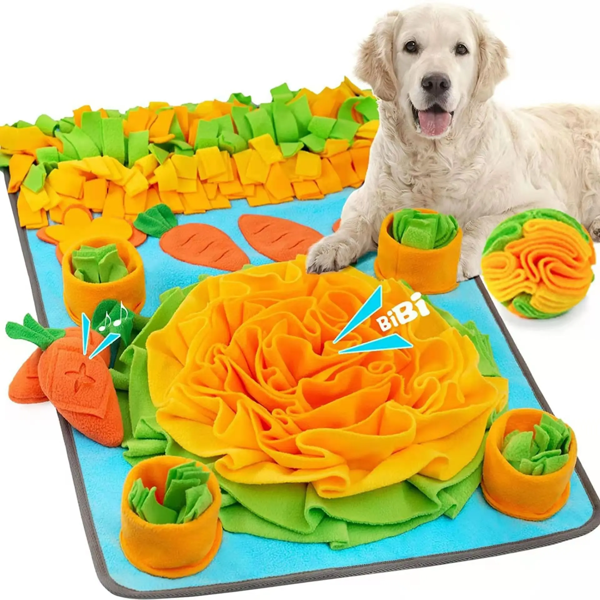 Manufacturer wholesale New Dog Snuffle Mat Dog Feeding Mat Pet Toy Slow Feeder to Use Non Slip Activity Snuffle Mat For Dogs