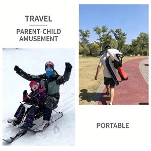 Traîneau électrique robuste personnalisable, traîneaux à neige électriques pour enfants, parc <span class=keywords><strong>de</strong></span> neige d'hiver en plein air, course à grande <span class=keywords><strong>vitesse</strong></span>, amusement - Product Image 5