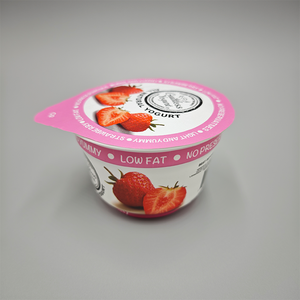 Vaso de Plástico Desechable de 200 ml/200 g para Yogurt de <span class=keywords><strong>Fresa</strong></span> <span class=keywords><strong>con</strong></span> Sello de Aluminio - Product Image 2