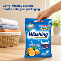 Sacs d'emballage personnalisés en gros pour détergent à lessive, OEM/ODM, pochettes en plastique pleine couleur avec poignée pour liquide de lavage