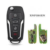 XNFO01EN 4-Button Smart Key for Cars Supporting VVDI Tools Xhorse Fob Programmer Keyless Entry-Mobile Locksmith Replacement
