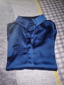 Chemise blanche en <span class=keywords><strong>soie</strong></span> à manches longues pour femmes, <span class=keywords><strong>chemisier</strong></span> de bureau en Satin de <span class=keywords><strong>soie</strong></span>, hauts de grande taille pour femmes - Product Image 6