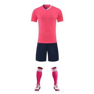 Precio de fábrica personalizado poliéster Uniformes De <span class=keywords><strong>Futbol</strong></span> cuello en V camiseta de fútbol Teamwear Kits de fútbol - Product Image 3