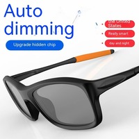Lunettes intelligentes de sport LCD-28 pour l'extérieur, contrôle gestuel tactile, monture TR90, électrochromiques, haute définition, reconnaissance automatique, IPX-5