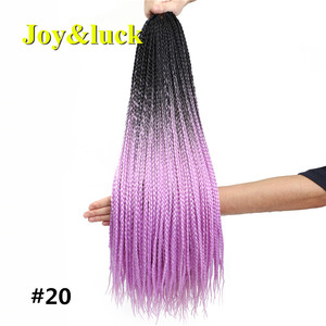 24 ''100g Ombre <span class=keywords><strong>viola</strong></span> all'ingrosso trecce all'uncinetto scatola trecce <span class=keywords><strong>colorate</strong></span> lunghe 3S sintetiche passione intrecciare estensioni dei capelli Jumbo - Product Image 2