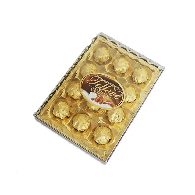 Kualitas Tinggi Coklat Bahan Baku 12 Buah Cokelat Yang Kaya dan Halus Susu Sandwich Chocolate Candy Kotak Hadiah Kasual makanan Ringan