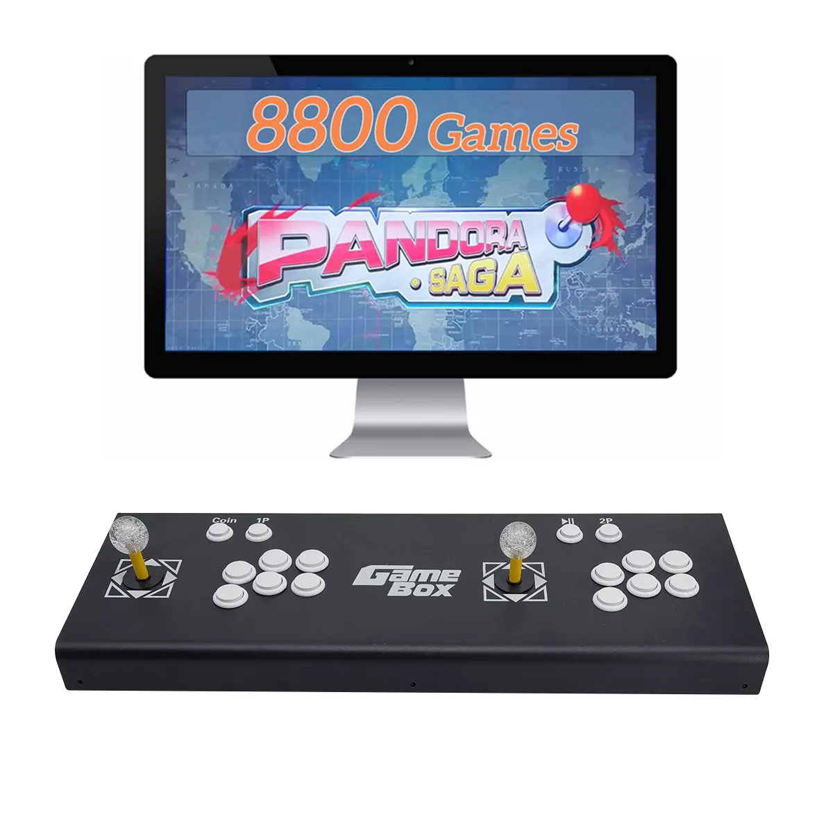 Can Diy Arcade Joysticks & Buttons Jamma 8800 In 1 Retro Video Arcade Game 5V Hd Output Game Console Box