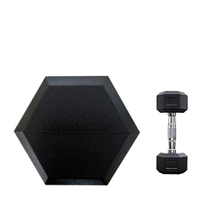 ZJFIT Poids libres personnalisables de haute qualité Résistance au dérapage Forme Équipement de fitness Haltères hexagonales en caoutchouc bon marché à vendre - Product Image 6