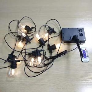 Guirlandes solaires à LED, ampoule S14, éclairage décoratif extérieur avec télécommande, 8 modes - Product Image 3