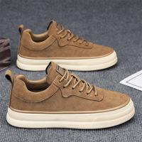 Chaussures décontractées légères et personnalisées pour hommes, style nouveau, design tendance, noir et kaki, vente en gros, baskets de marche