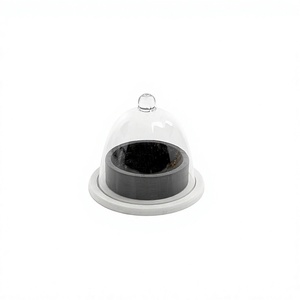 Cuenco para servir de Color blanco y negro de mármol a granel con tapa de vidrio Utensilios de cocina de Calidad exclusiva Tuercas Tazón de frutas secas - Product Image 1