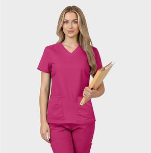 42342 Flare Scrubs Plus Size Sustainable Eco-Friendly Yoga Wear Classy Minimalist Women Elastic Professional Winter Wear - Product Image 1
