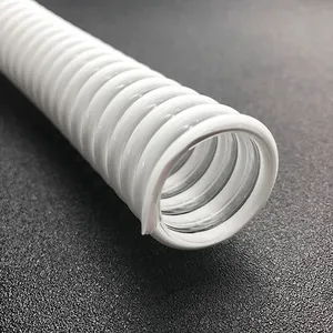 Белый полиуретановый пластиковый усиленный спиральный шланг с длинной трубкой, воздушный шланг для дыхательной машины