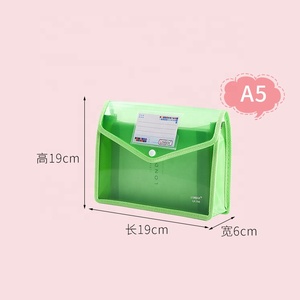 A3 A4 A5 FC Frosted Văn Phòng Nhựa PVC Trong Suốt Tài Liệu Với Nút Rõ Ràng Không Thấm Nước Thư Mục Túi Tập Tin - Product Image 4