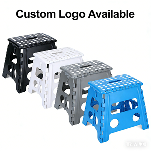 Hot Sale Portable PP Material Lightweight Folding <strong>Stool</strong> 43-46cm Height Modern Design <strong>for</strong> <strong>Bedroom</strong> Home Use - Product Image 1