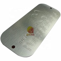 Plaque de nom adhésive gravée sur mesure, étiquettes métalliques gravées en acier inoxydable