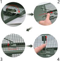 Jaula automática sólida para exteriores/interiores para ratas, pintura metálica, malla de alambre, trampa para ratones, Control de plagas, cebo de captura, diseño de animales, Plástico