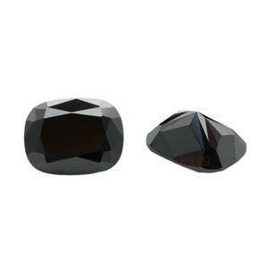 Black Moissanite Square Cut Loose Stone 0.5ct 5ct Synthetic Silicon Carbide For Jewelry Making - Product Image 4