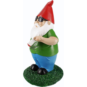 Interior Exterior Césped Decoración Niños Amigos Regalo divertido Fumar Gnomo Estatua de jardín - Product Image 3