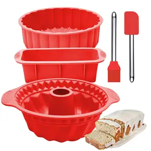 Personalizado antiadherente profundo redondo Mini Bundt hornear pequeño Mini Cake Pans Cup Maker juegos de utensilios para hornear