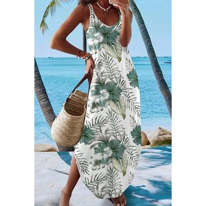 Women's Casual Maxi Sundress Sleeveless V Neck Boho Beach <b>Dress</b> With Pockets <b>Loose</b> Fit Summer Vacation <b>Dress</b> Breathable Woven - Product Image 3