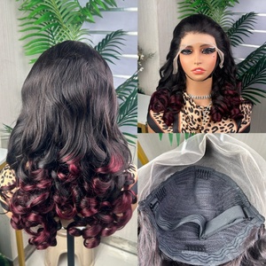 Peluca de Cabello Humano Virgen Vietnamita con Rizos Voluminosos, Doble Trama, 13*4 para Frontal de Encaje, Sin Pegamento, Encaje Transparente para Mujer - Product Image 4