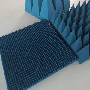 Absorvedor de Micro-ondas Piramidal EMCfactory PFA-700 com Colagem por Adesivo e Instalação com Velcro para Câmaras Anechoicas e Blindagem <span class=keywords><strong>RF</strong></span> - Product Image 5