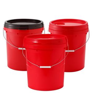 Seau en plastique personnalisé de qualité alimentaire de <span class=keywords><strong>20</strong></span> <span class=keywords><strong>litres</strong></span> grand seau à tambour de 5 gallons avec couvercle pour peinture huile lubrifiante pétrole - Product Image 1