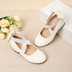 Zapatos de Tacón Grueso con Lazo para Niñas, Antideslizantes, Tipo Mary Jane, para Tallas 25-38, Venta al Por Mayor - Product Image 5