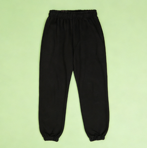 Pantalon de jogging oversize en molleton de coton, chaud pour l'hiver, taille élastique, style coréen décontracté, en molleton brossé - Product Image 1