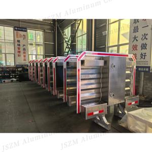 Plaque en aluminium diamantée 68' x 80'' pour camion, barre de protection robuste avec plateau complet et supports de montage, boulons en U - Product Image 2