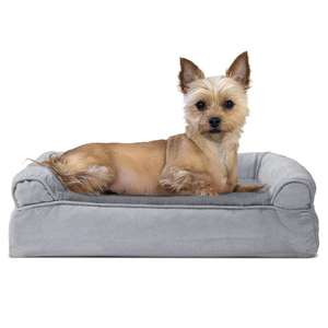 Großes ortho pä disches Memory Foam-Hunde bett mit abnehmbarer Plüsch matte aus Wildleder - Product Image 2