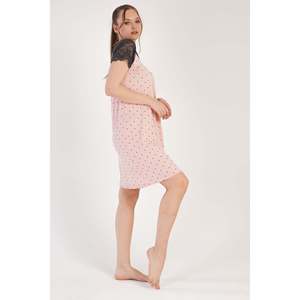 ชุดนอนผู้หญิงแบบเสื้อคลุม KADIN VISCON KISA KOL DANTELLI - Product Image 1