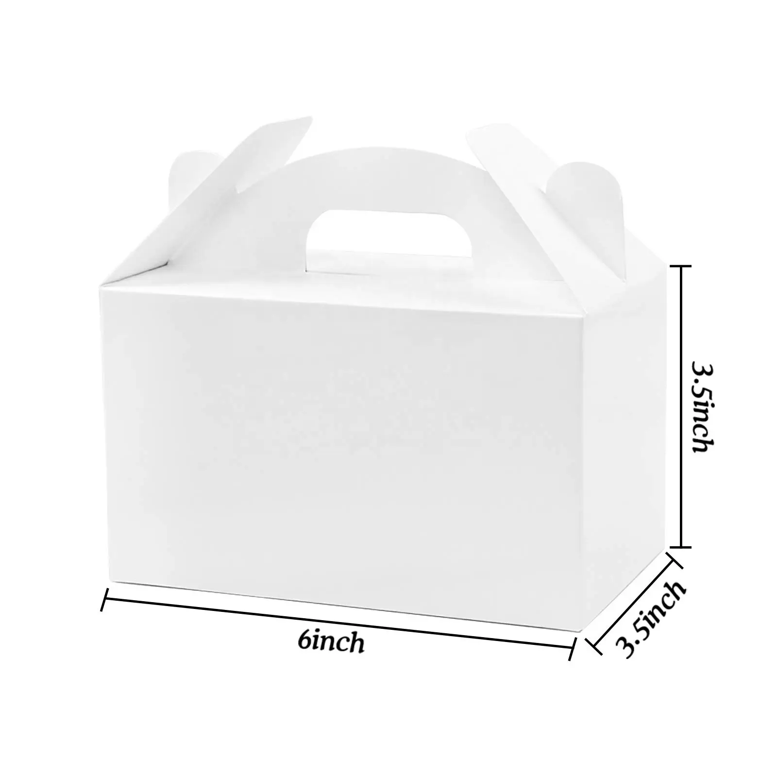 Scatole per bomboniere in cartone bianco ecologico scatola regalo di nozze pieghevole in carta scatola per torta di caramelle in carta Kraft