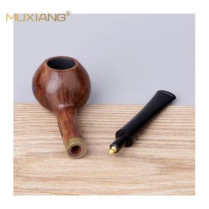 Muxiang Wooden Tobacco Pipe Straight Type Handcrafted Rosewood Smoking Pipe For Personal Gift - Product Image 5