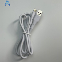 USB-A putih tipe-c 0.9M harga rendah kualitas tinggi pabrik OEM grosir kabel pengisian transfer data jumlah besar untuk pengisi daya USB