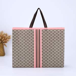 Sac personnalisé en PEHD graffiti à fond carré motif dragon PET/PE emballage de costume à provisions en plastique avec poignée pour vêtement - Product Image 6