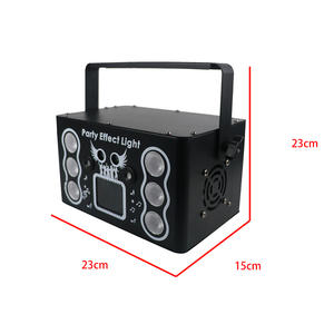 Proyector de haz de luz láser DMX 6 en 1 para clubes nocturnos Iluminación de fiesta de escaneo a todo color para espectáculos de discoteca DJ - Product Image 5
