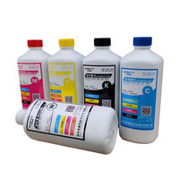 Tinta Pigmen Tekstil Cmykw 1000ml Asli, Tinta DTF untuk Printer Tekstil DET, Bubuk Film PET