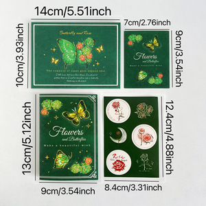 Ngày Valentine 3D pop-up gấp thiệp chúc mừng không thấm nước varnished giấy in kỹ thuật số 4 màu thiết kế hoa cổ điển - Product Image 6