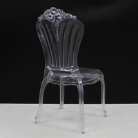 Chaise Trône Transparente Incassable 2026 en Acrylique pour Salle à Manger, Mariages, Banquets, Appartements, Salons, Hôtels et Événements