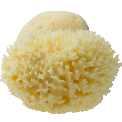 Высококачественная греческая натуральная Коньячная губка для лица, мягкая сотовая бархатная отшелушивающая морская губка для ванны