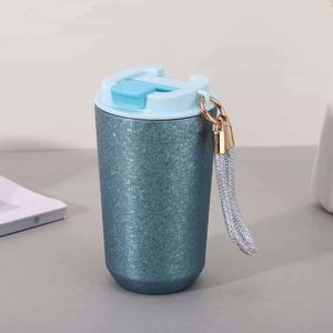 Simple 304 Stainless Steel <b>Coffee</b> Mug Portable Car Thermos Business Office Gift Dual-Drink Mug - Product Image 6