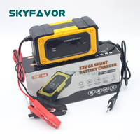 Chargeur de batterie de voiture 12V automatique 6A intelligent à charge lente pour batteries au plomb EFB GEL AGM 12 VOLTS avec réparation par impulsions