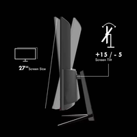 Moniteurs LCD 1K 2K 4K pour PC de Bureau, Écran Gamer 27 Pouces 144Hz 165Hz pour Jeu PC
